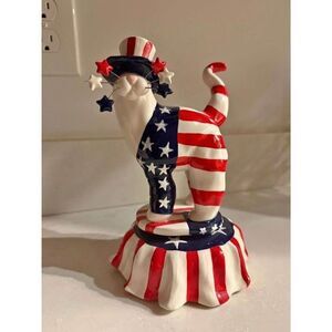Amy Lacombe Musical Kitty Independence Day Red White Blue Yankee Doodle